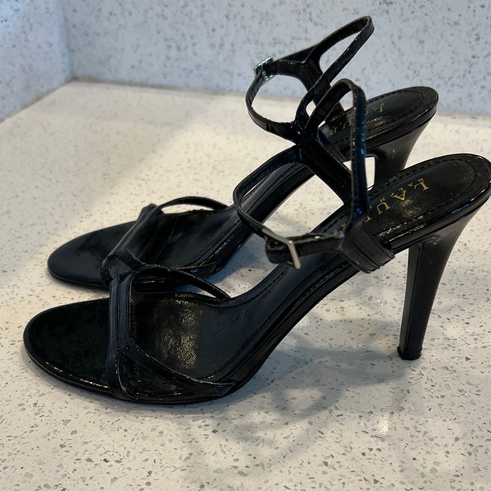 Ralph Lauren Black Strappy Sandals - Size 6.5